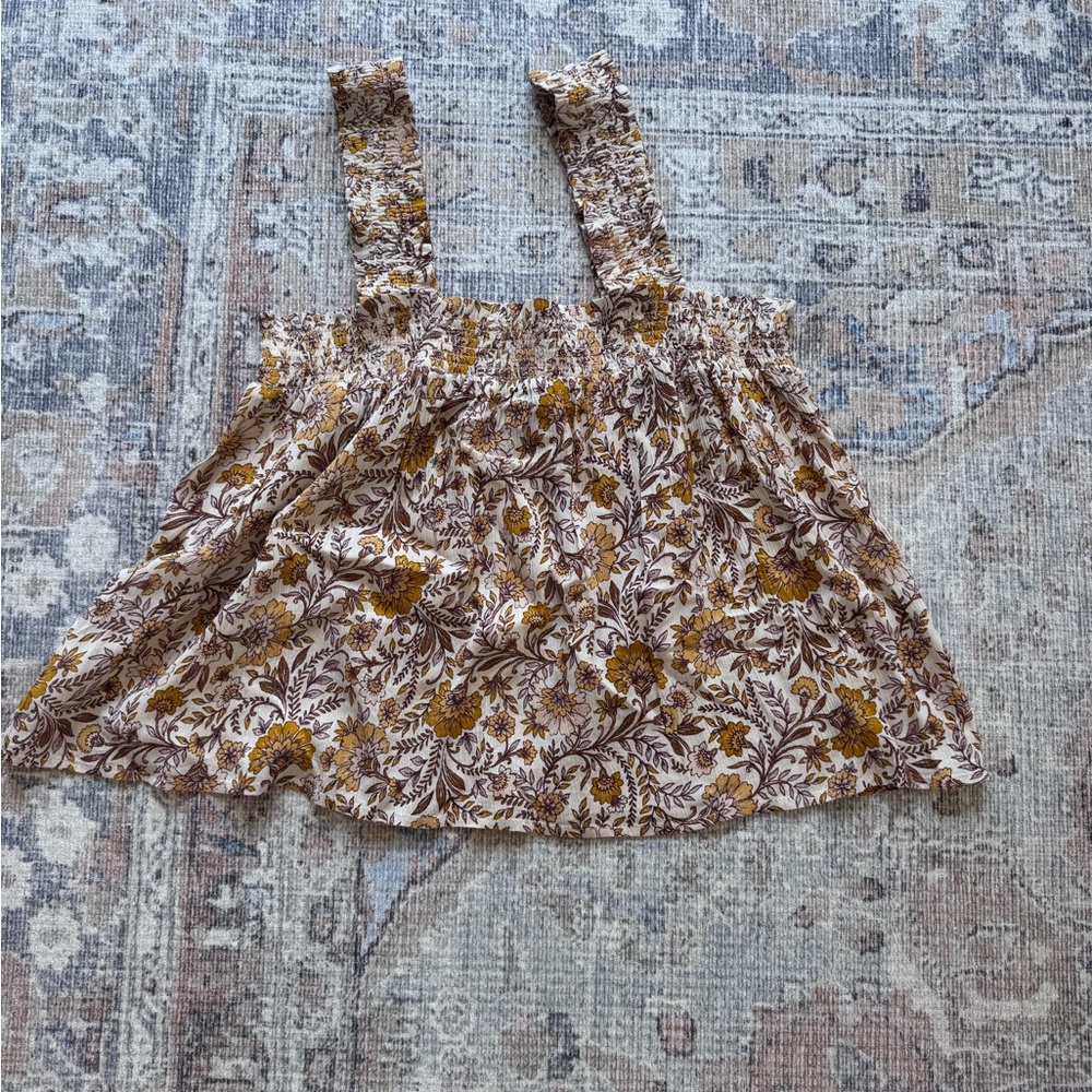 Floral Print Sleeveless Top